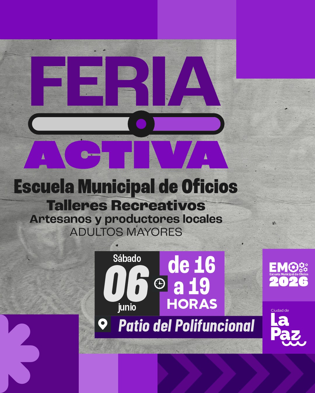 Invitan a participar de una nueva edición de la Feria Activa en el Polifuncional